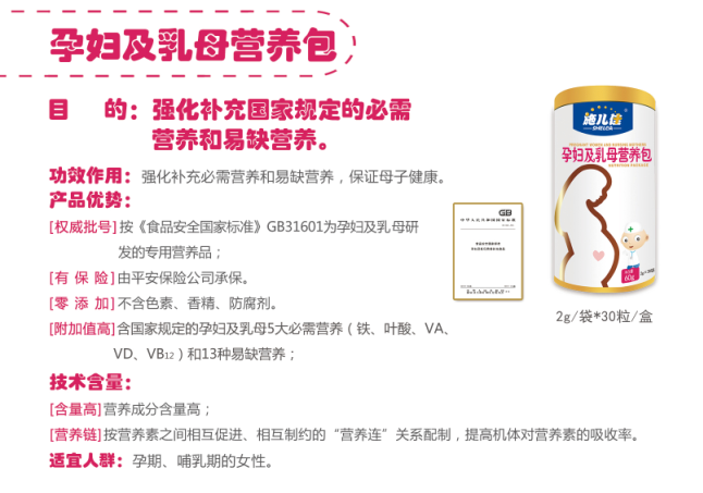 施儿佳孕妇及乳母营养包