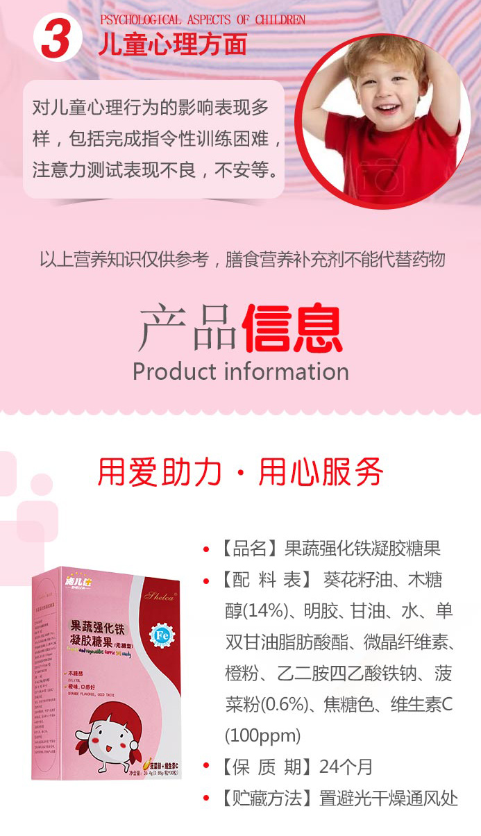 果蔬强化铁凝胶糖果