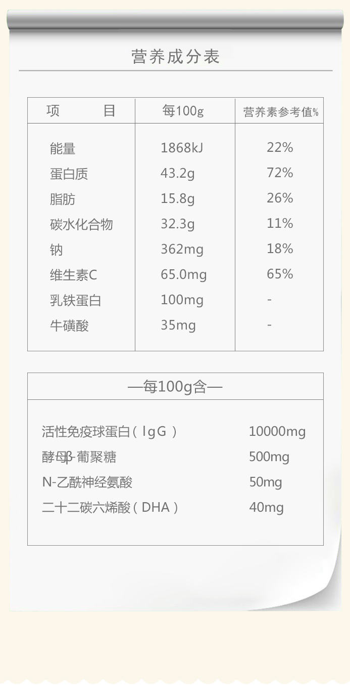 免疫球蛋白调制乳粉
